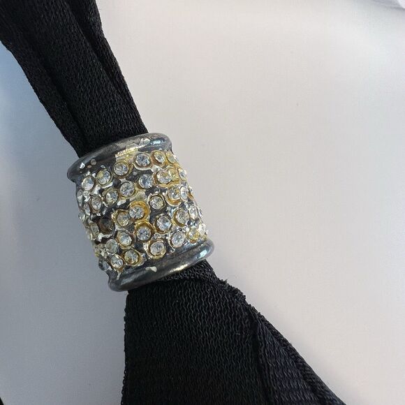 Vintage Bebe Size M Gown Sleeveless Fairy Grunge High Low Gown 90s Y2K - Picture 7 of 10